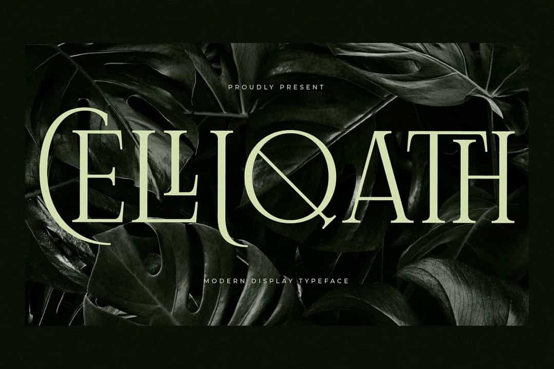 Celliqath Font Image 1