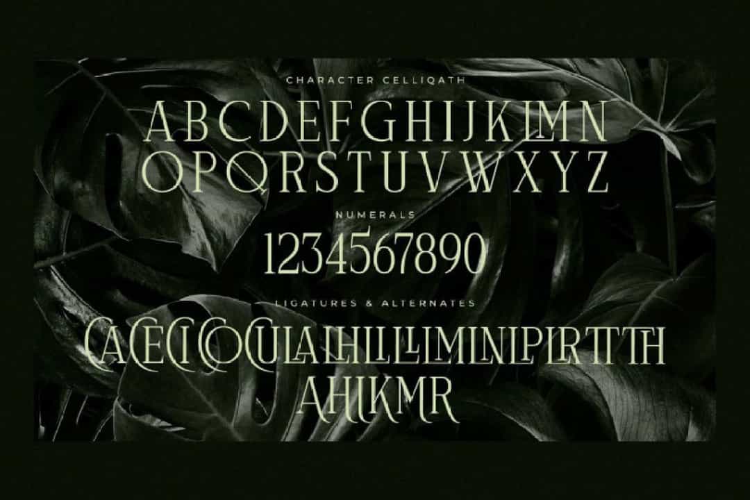 Celliqath Font Image 3