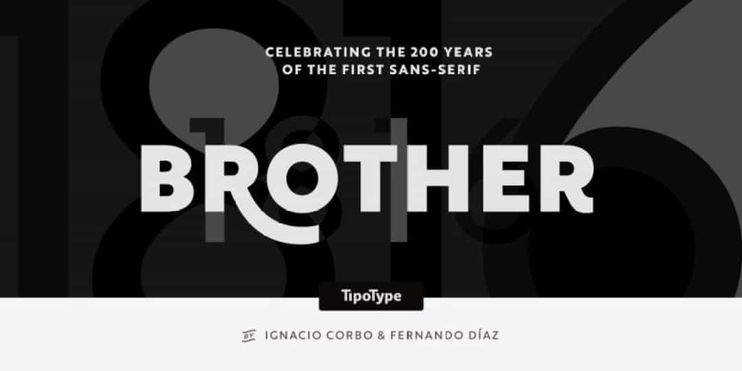 Brother 1816 Font Image 1