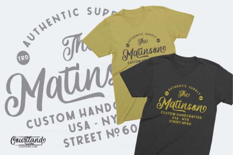 Courtland Handdrawn Font Image 3