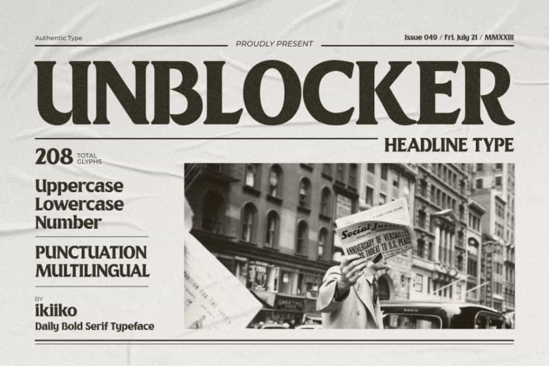 Unblocker Font Image 1