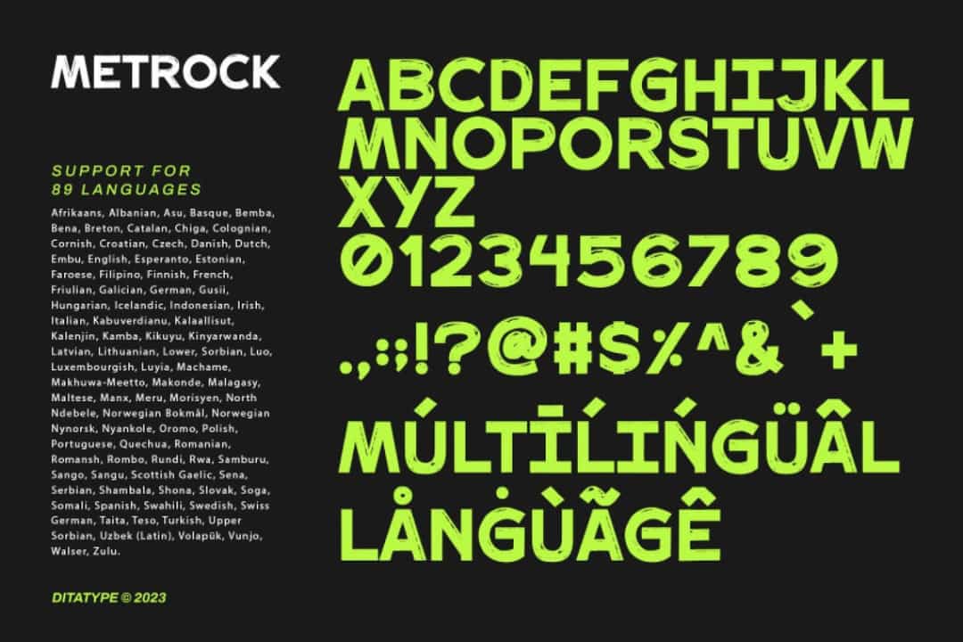 Metrock Font Image 3