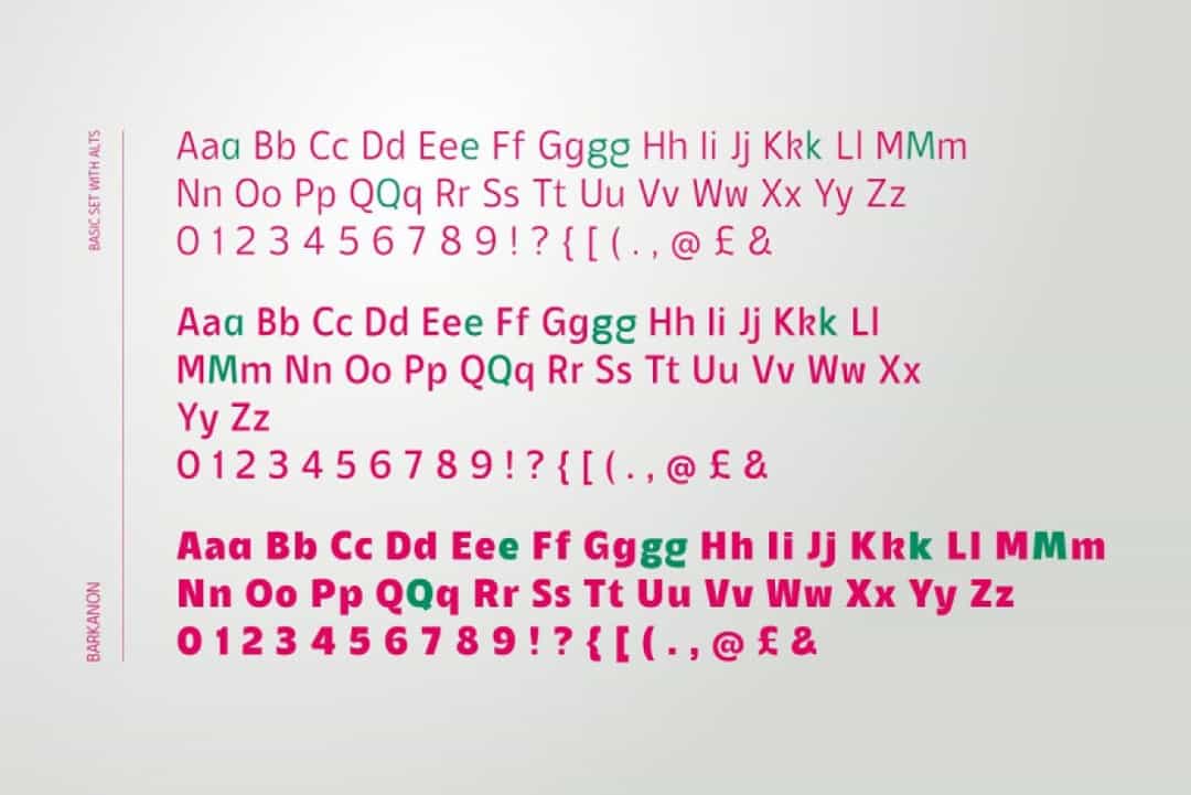 Barkanon Font Image 3