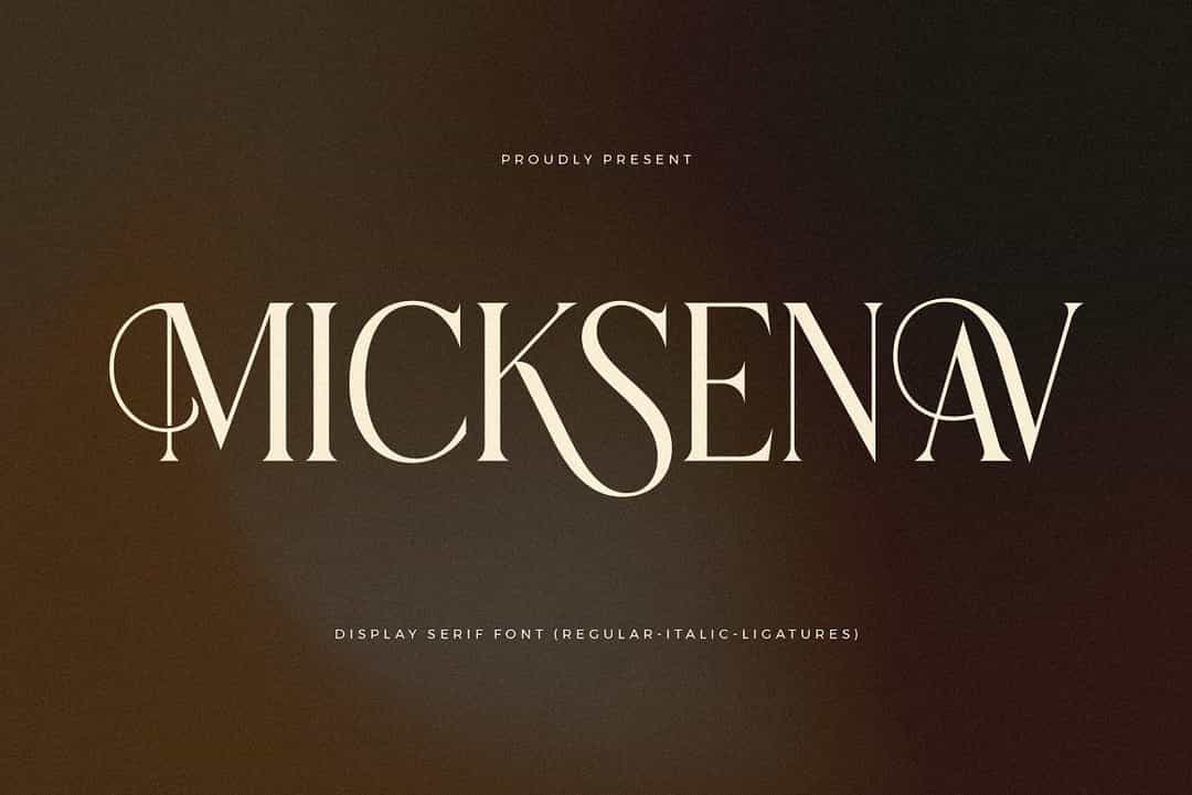 Micksenav Font Image 1
