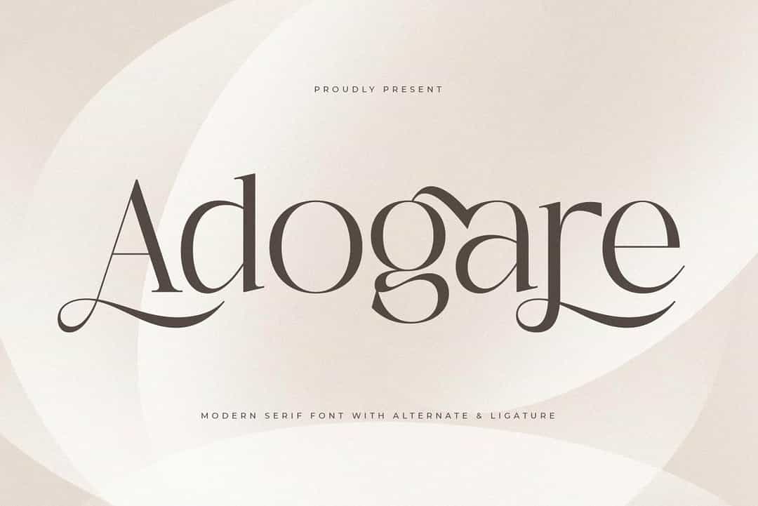 Adogare Font Image 1
