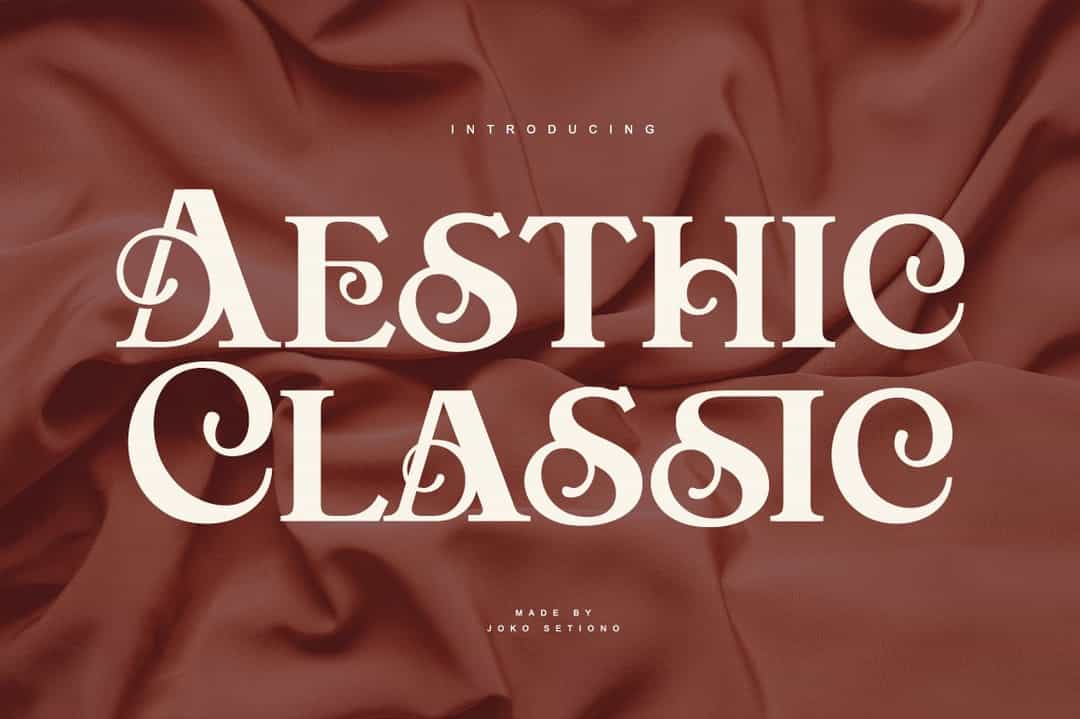 Aesthic Classic Font Image 1