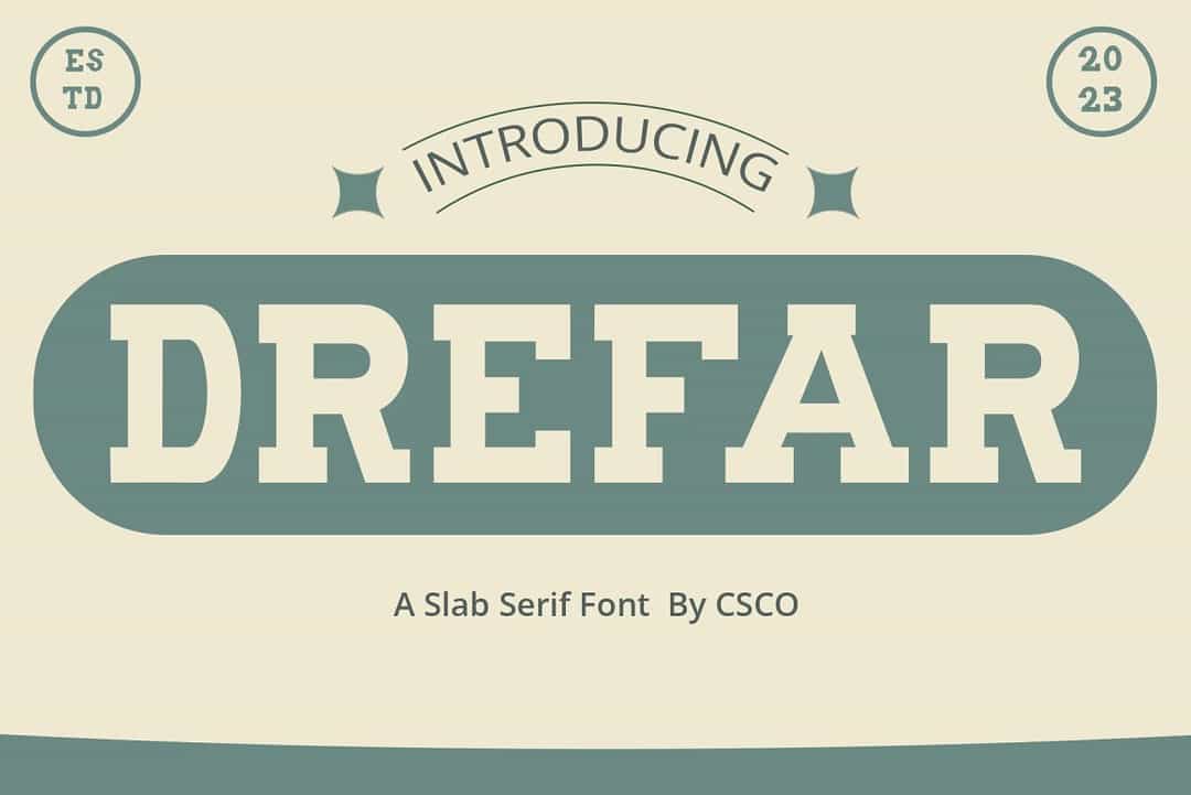 Drefar Font Image 1