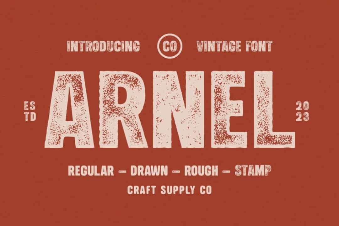 Arnel Vintage Font Image 1