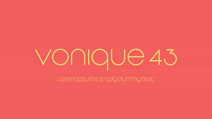 Vonique 43 Typeface Image 1