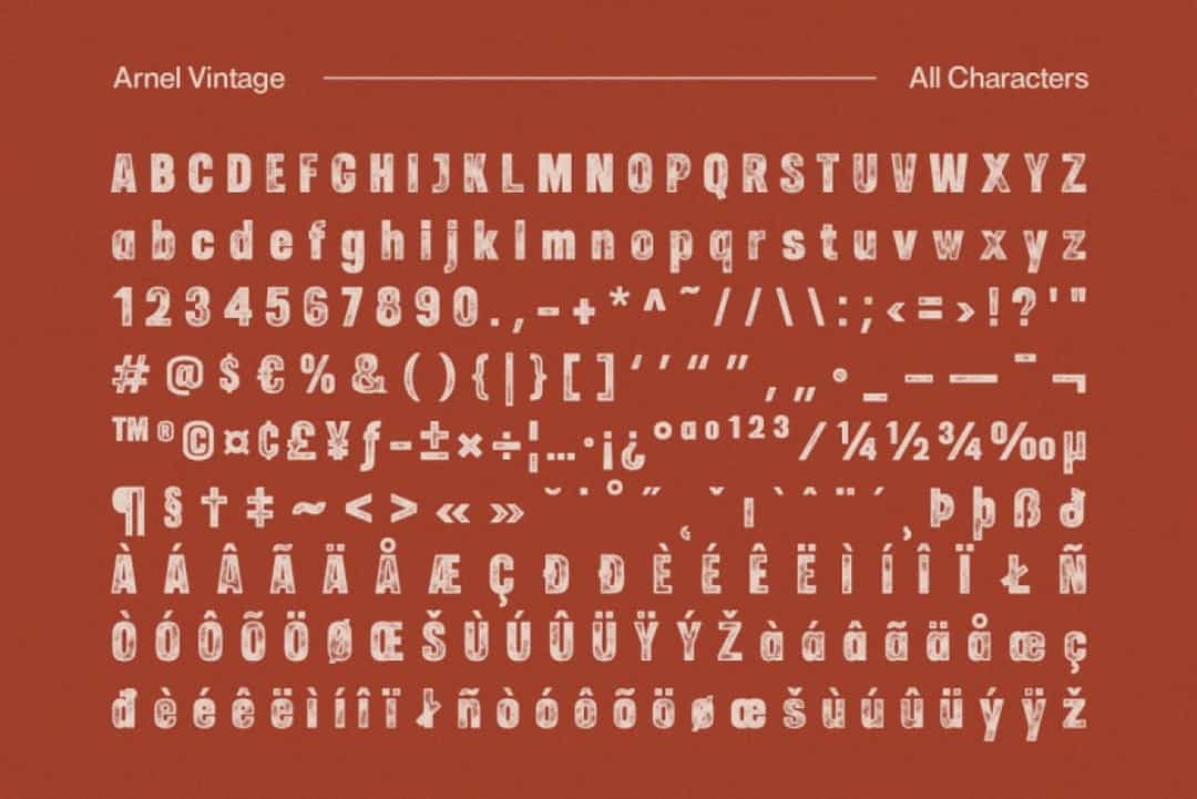 Arnel Vintage Font Image 3