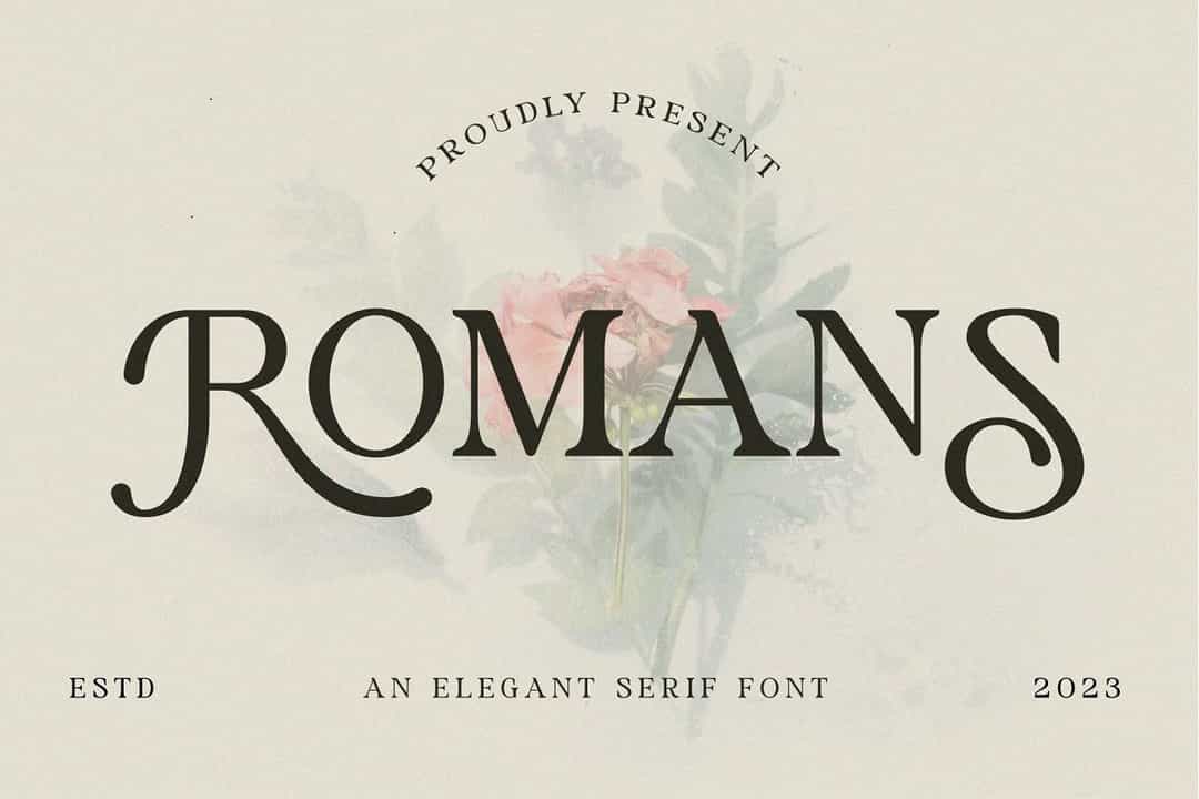 Romans Font Image 1