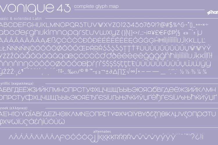 Vonique 43 Typeface Image 2