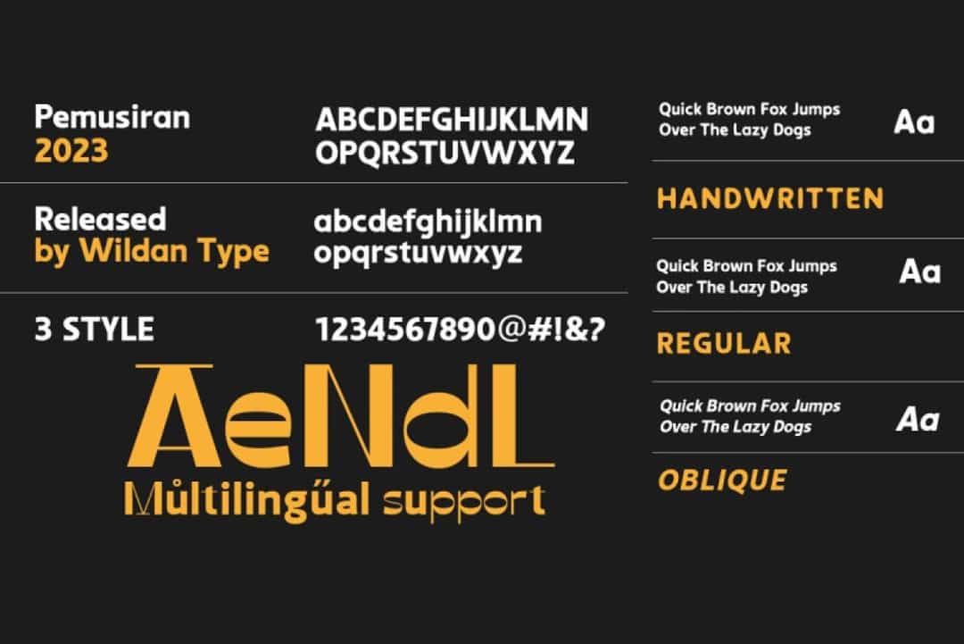 Pemusiran Font Image 3