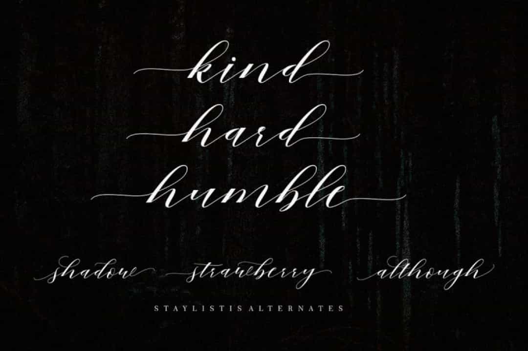 Mahogany Script Font Image 3
