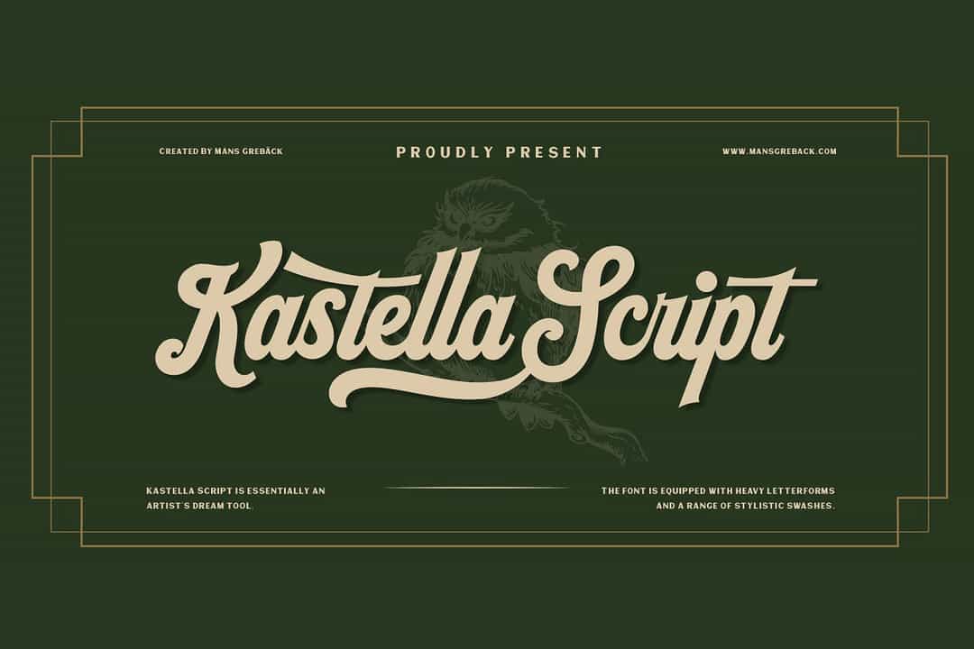 Kastella Script Font Image 1