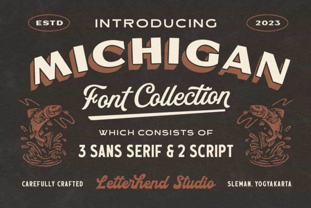 MIchigan Font Collection Image 1