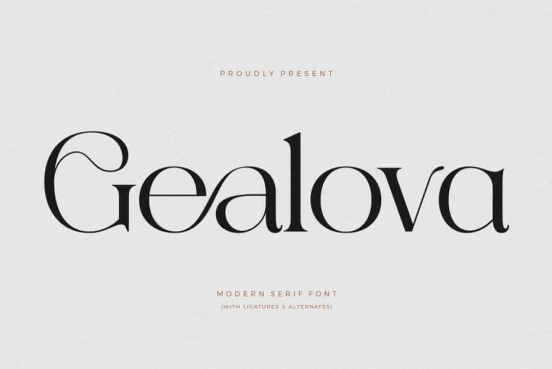 Gealova Font Image 1