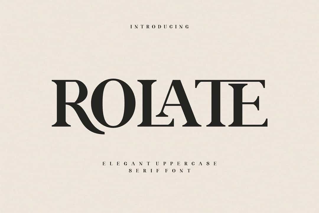 Rolate Font Image 1