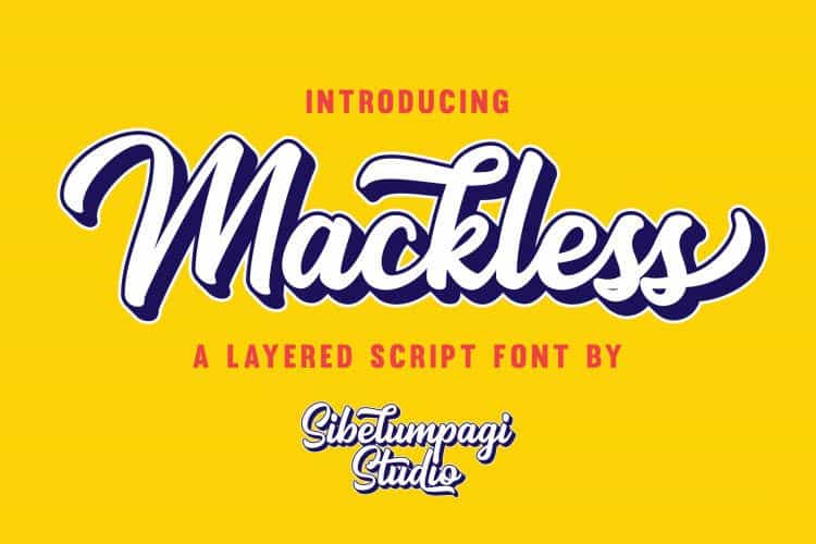 Mackless Script Font Image 1