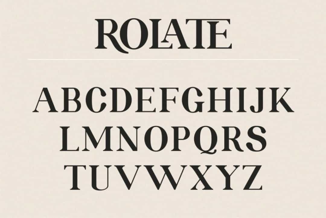 Rolate Font Image 2