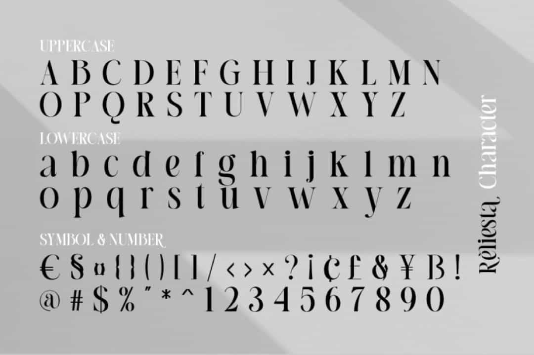 Reliesta Font Image 3