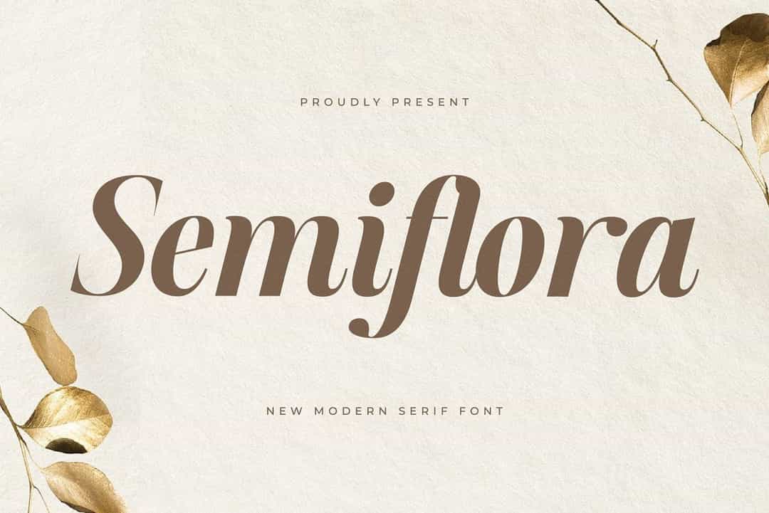 Semiflora Font Image 1