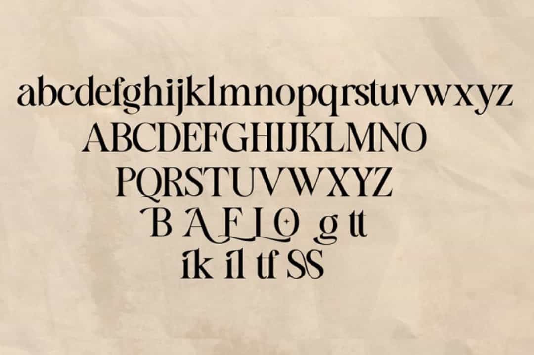 Lacoste Foliage Font Image 3