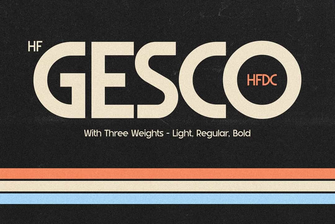 HF Gesco Font Image 1
