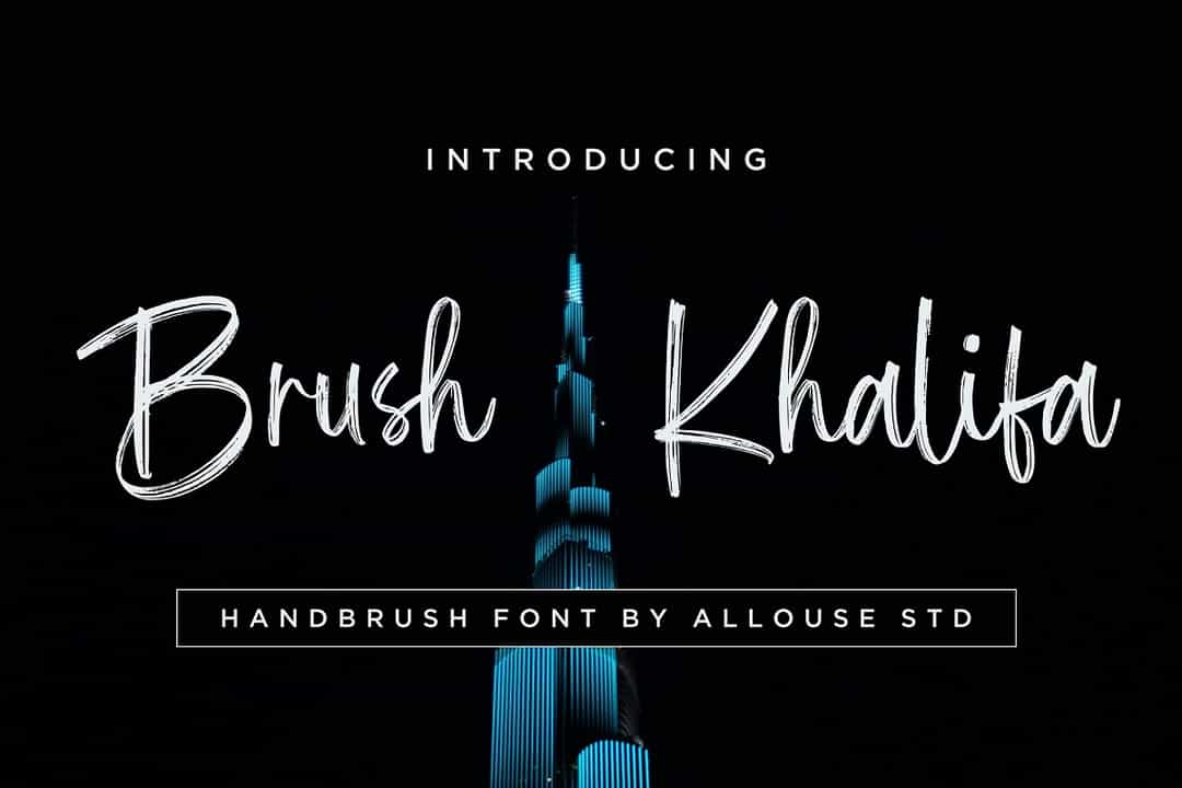 Brush Khalifa Font Image 1
