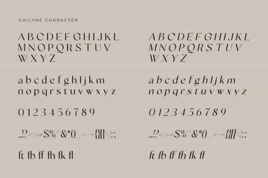 Cailyne Font Image 3