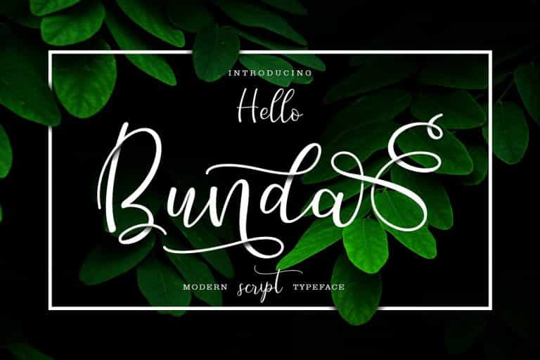 Hello Bunda Script Font Image 1