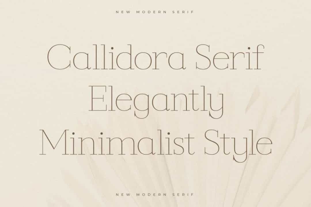 Callidora Font Image 2