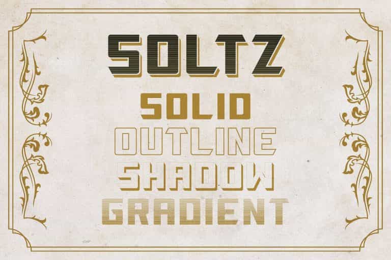 Soltz Typeface Image 2
