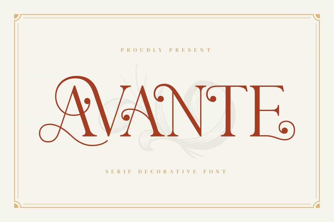 Avante Font Image 1