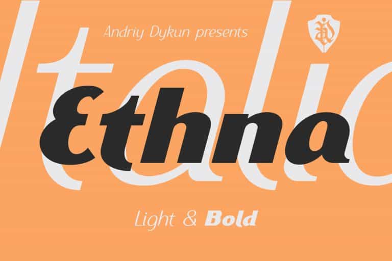 Ethna Typeface Image 1