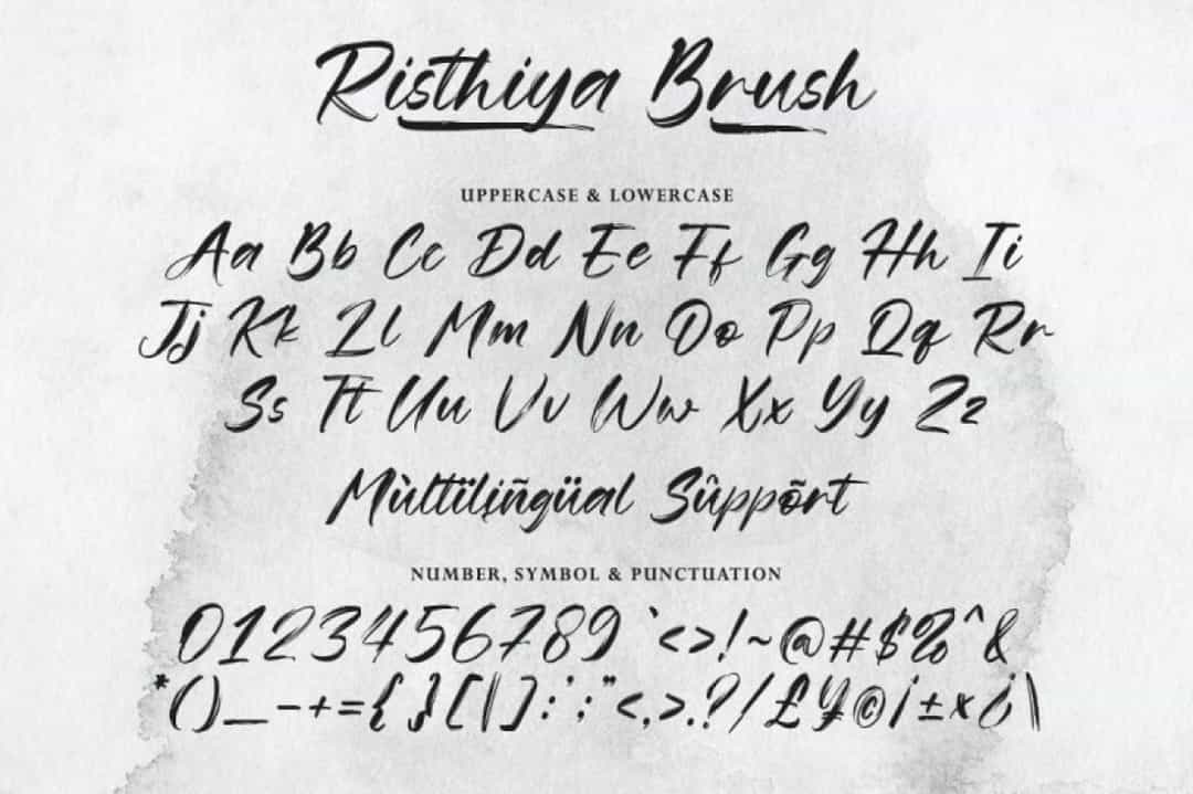 Risthiya Font Image 2