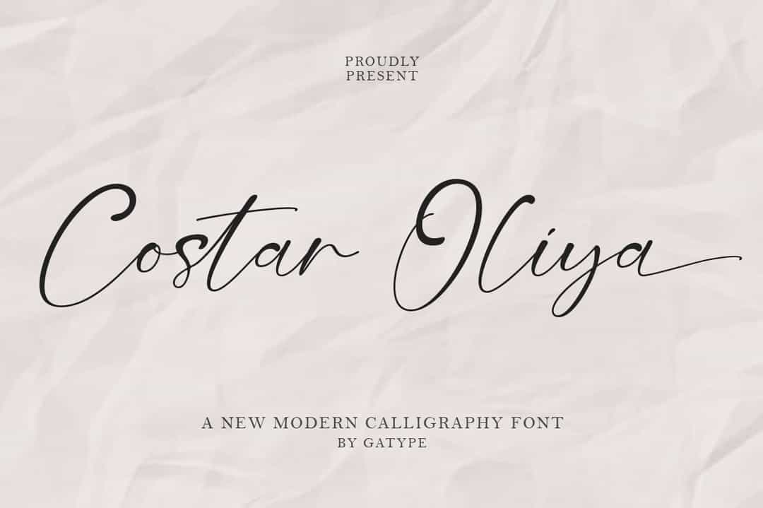 Costar Oliya Font Image 1