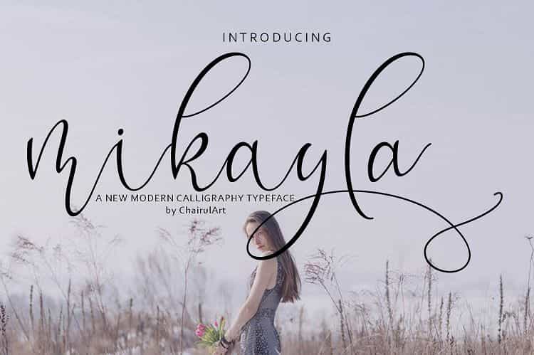 Mikayla Script Font Image 1