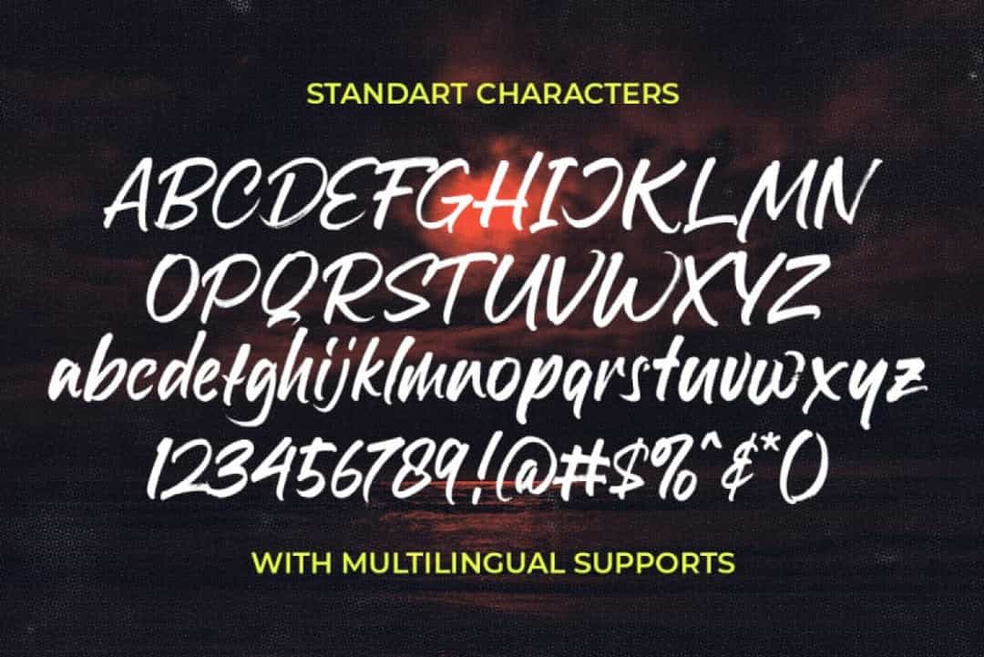 High Recoil Font Image 3