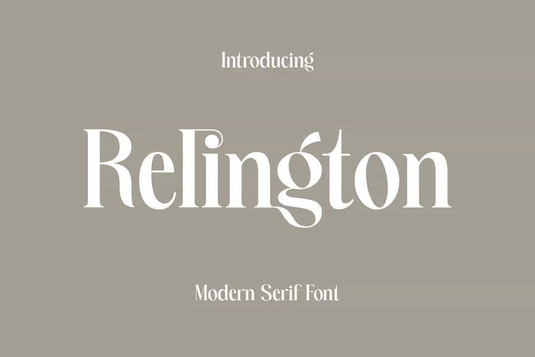 Relington Font Image 1