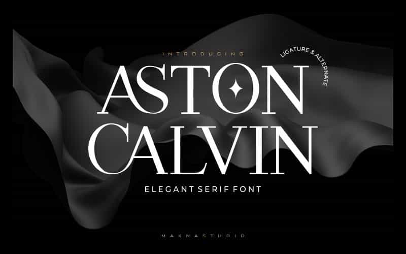 Aston Calvin Font Image 1