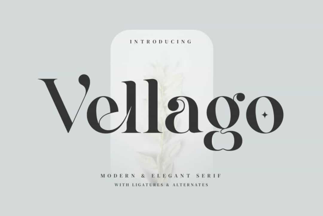 Vellago Font Image 1
