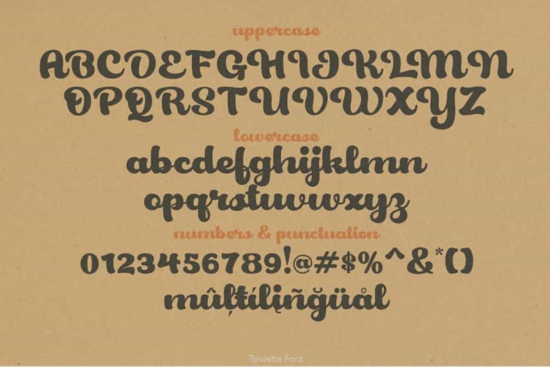Touletta Font Image 3