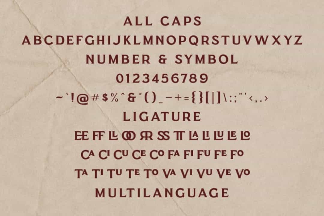 Clephons Font Image 3