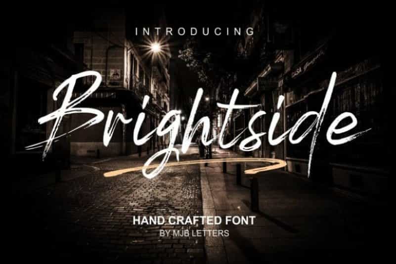 Brightside Brush Font Image 1