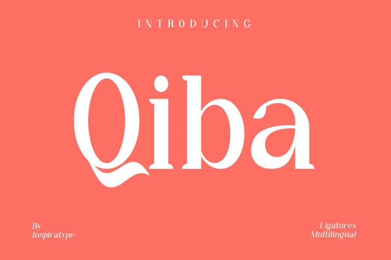 Qiba Serif Font Image 1