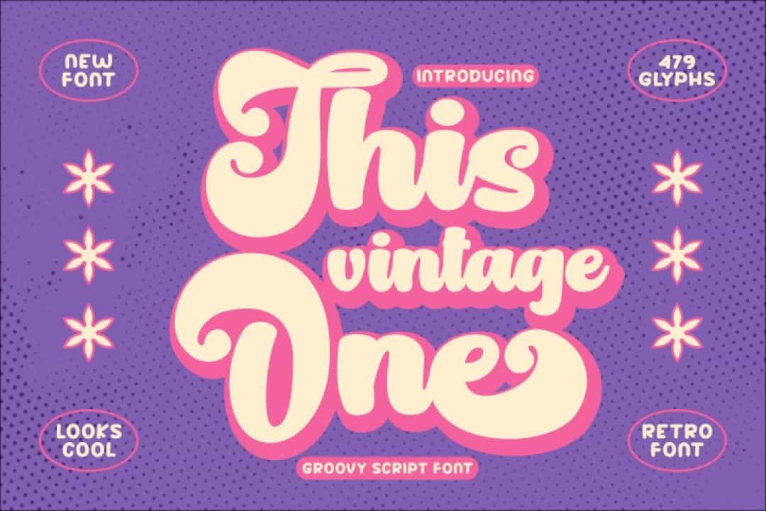 This Vintage One Font Image 1