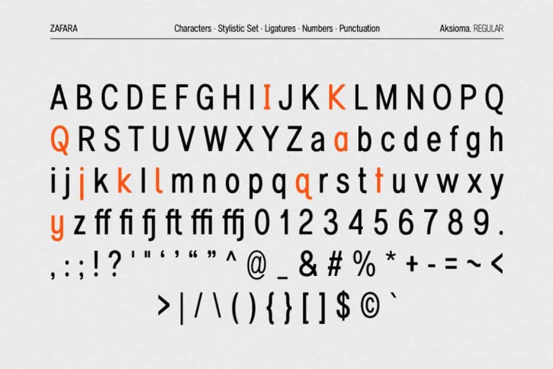 Aksioma Font Image 3