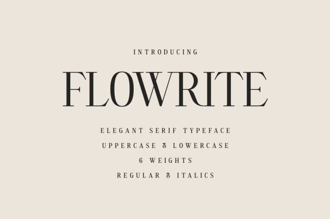 Flowrite Font Image 1
