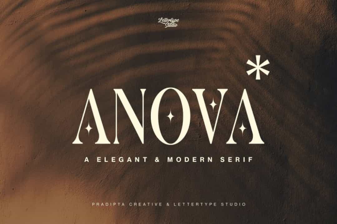 Anova Font Image 1